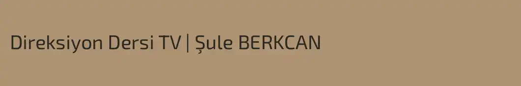 Direksiyon Dersi TV | Şule BERKCAN
